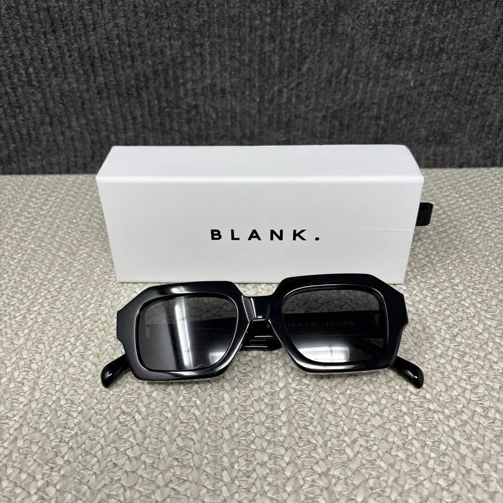 NEW Blank Sunglasses A.R.T. Midnight Black Hexagonal